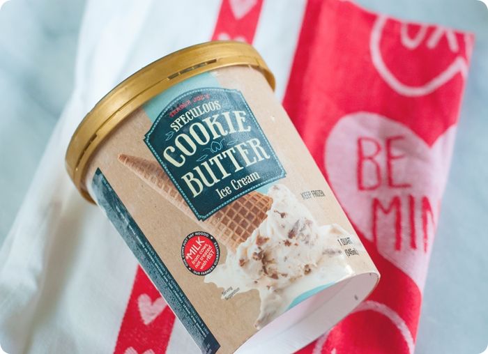Sweet on Trader Joe's Saturday Cookie Butter ICE CREAM Bake at 350°
